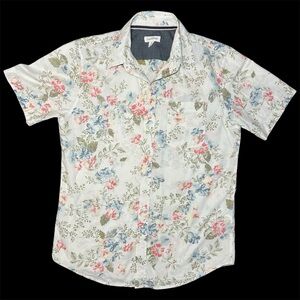 Sun & Stone Medium floral print button down short sleeve shirt